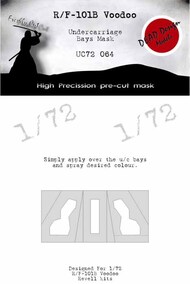  Dead Design Models  1/72 McDonnell RF-101 Voodoo undercarriage wheel bay paint mask DDMUC72064