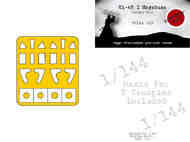  Dead Design Models  1/144 Nakajima Ki-43-1 canopy frame paint mask DDMVM144013