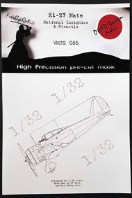  Dead Design Models  1/32 Nakajima Ki-27 Nate National Insignia DDMVM32055