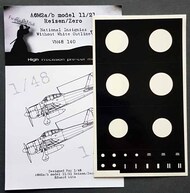 Dead Design Models  1/48 Mitsubishi A6M2a/b National Insignia without white outline DDMVM48140