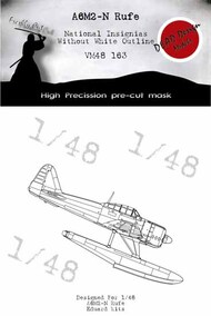  Dead Design Models  1/48 Mitsubishi A6M2-N Rufe national insignia . w/o white outline DDMVM48163