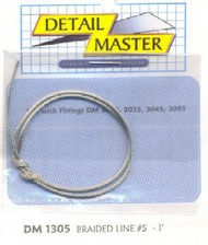  Detail Master Accessories  1/24-1/25 Braided Line #5 (.060"/1ft.)* DTM1305
