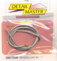  Detail Master Accessories  1/24-1/25 Braided  Line #6 (.080"/1ft.) DTM1306