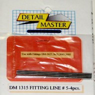  Detail Master Accessories  1/24-1/25 Fitting Line #5 .062" (3pc) DTM1315
