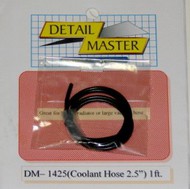  Detail Master Accessories  1/24-1/25 1ft. Coolant Hose Black (2" Dia.) DTM1425