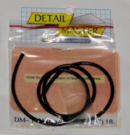  Detail Master Accessories  1/24-1/25 1ft. Coolant Hose Black (2-1/2" Dia.) DTM1426
