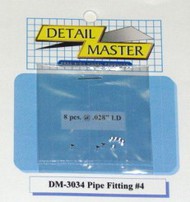  Detail Master Accessories  1/24-1/25 Pipe Fitting #4 (8pc) DTM3034