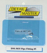  Detail Master Accessories  1/24-1/25 Pipe Fitting #5 (8pc) DTM3035