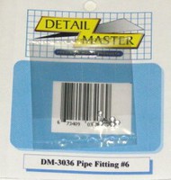  Detail Master Accessories  1/24-1/25 Pipe Fitting #6 (8pc) DTM3036