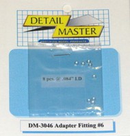  Detail Master Accessories  1/24-1/25 Adapter Fitting #6 (8pc) DTM3046