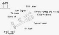  Detail Master Accessories  1/24-1/25 Steering Column Kit DTM3222