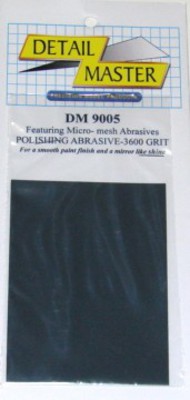  Detail Master Accessories  NoScale Polishing Abrasive 3600 Grit (4"x3") DTM9005