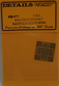  DETAILS WEST  HO Knuckle Basket for Norfolk Southern Locos (Photo-Etch) DTW371
