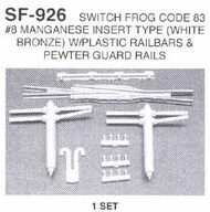  DETAILS WEST  HO Switch Frog Code 83 Manganese #8 (White Bronze) Set DTW926