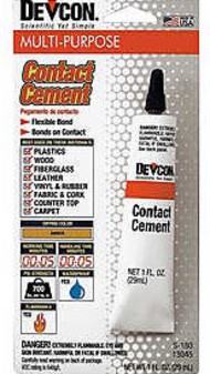 Contact Cement Waterproof 1oz. Tube #DEV180