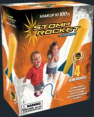  D & L ROCKETS  NoScale Junior Stomp Rocket Set (4 rockets, stand, stomp pad) DNL20005