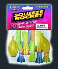 D & L ROCKETS  NoScale Squeeze Rocket Pack (10 rockets, 2 squeeze bulbs) DNL20555