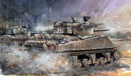 M4A4 Sherman Tank w/60lb Rocket & 4 Figures (Upgraded Version) #DML6405