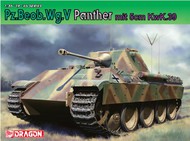 PzBeobWg V Panther Tank w/5cm KwK 39/1 Gun #DML6821