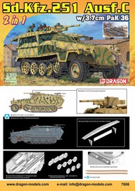  DML/Dragon Models  1/72 Sd.Kfz.251 Ausf.C with 3.7cm PaK 36 (2in1) DML7606