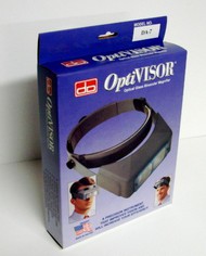 OptiVisor Binocular Headband Magnifier w/Glass Lens Plate 2.75x Power at 6