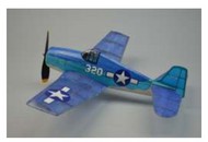  Dumas Products  NoScale 18" Wingspan F6F Hellcat Rubber Pwd Aircraft Laser Cut Kit DUM237