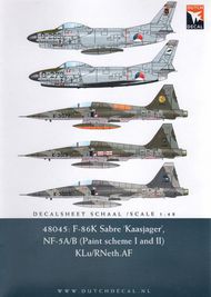 North-American F-86K Sabre Dog/Northrop NF-5A/B Freedom Fighter #DD48045
