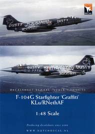  Dutch Decal  1/48 Graffiti Lockheed F-104G Starfighter KLu/RNethAF. DD48046