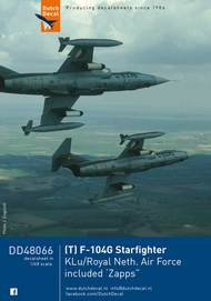  Dutch Decal  1/48 Lockheed F-104G Starfighter KLu/Royal Netherlands Air Force including zaps DD48066
