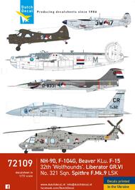 NH-90, Lockheed F-104G Starfighter, de Havilland Beaver, McDonnell F-15 Eagle, Consolidated B-24 GR.VI Liberator, Supermarine Spitfire Mk.IX LSK DD72109