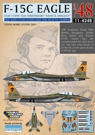 F-15C Eagle 173FW 75th Anniversary 'David R Kingsley' #DXM11-4248