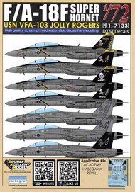  DXM-WD Studio  1/72 F-18F Super Hornet VFA-103 Jolly Rogers DXM91-7133