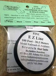  E-Z Line  NoScale Fine (.003" - 0.25mm) White Color - 100ft EZLF005