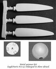  EagleParts  1/32 Spitfire Rotol Spinner and 3-prop blades for Spitfire Mk.II and II EE3270
