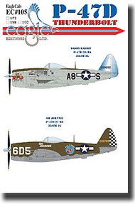  EagleCal Decals  1/48 P-47D Thunderbolt EL48107