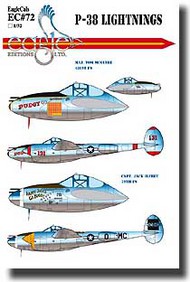  EagleCal Decals  1/32 P-38 Lightnings EL32072