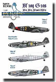  EagleCal Decals  1/32 Bf.109G-10s EL32080