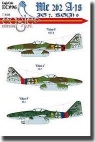  EagleCal Decals  1/32 Messerschmitt Me.262 Part 2 EL32096
