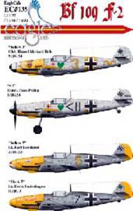  EagleCal Decals  1/32 Bf.109F-2s EL32135