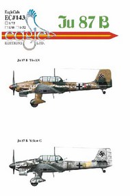  EagleCal Decals  1/32 Stuka Ju.87B Part One EL32143