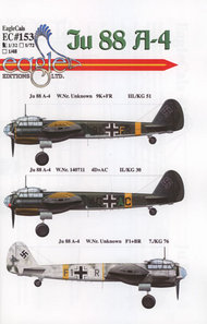  EagleCal Decals  1/32 Ju.88A-4 EL32153