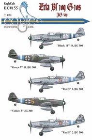  EagleCal Decals  1/32 Erla Bf.109G-10 JG 300 EL32155