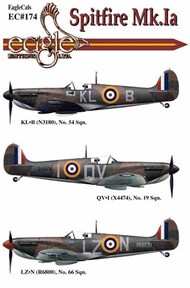  EagleCal Decals  1/32 Spitfire Mk.Ia EL32174