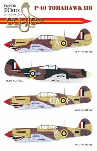  EagleCal Decals  1/48 Curtiss P-40 Tomahawk IIB EL48178