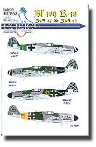  EagleCal Decals  1/48 Bf.109K-4 JG27/53 EL48063