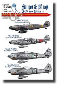  EagleCal Decals  1/48 Fw.190s and Bf.109s JG 300 Pt. III EL48090