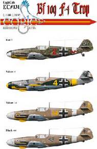  EagleCal Decals  1/48 Bf.109F-4 Trop Part 2 EL48131