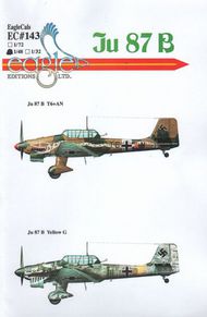  EagleCal Decals  1/48 Stuka Ju.87B Part One EL48143
