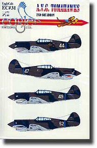  EagleCal Decals  1/72 Collection - 2nd Pursuit AVG squadron EL72031