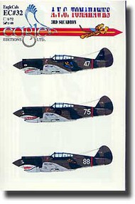  EagleCal Decals  1/72 Collection - 3rd Pursuit AVG squadron EL72032
